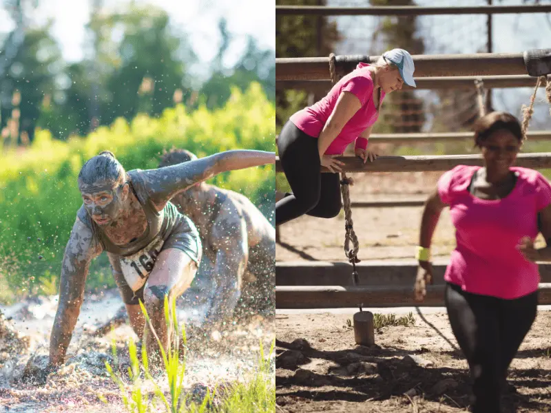 Hindernislauf oder MUd Run als Action JGA-Ideen für Frauen