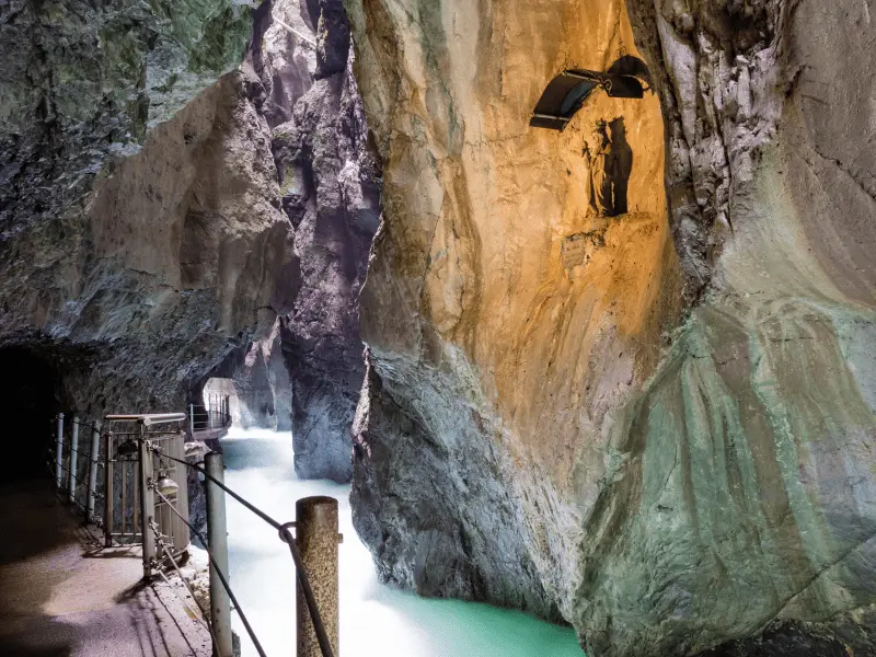 Der Partnachklamm in Garmisch-Partenkirchen