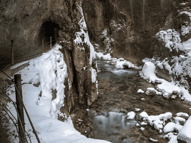 Der Partnachklamm in Garmisch-Partenkirchen