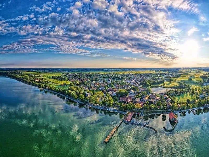 Der Chiemsee in Bayern