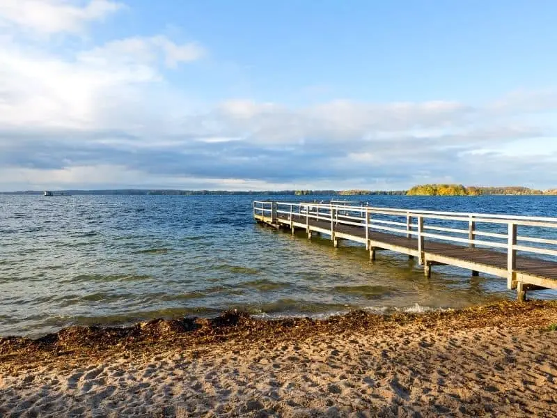 Der große Plöner See in Schleswig-Holstein