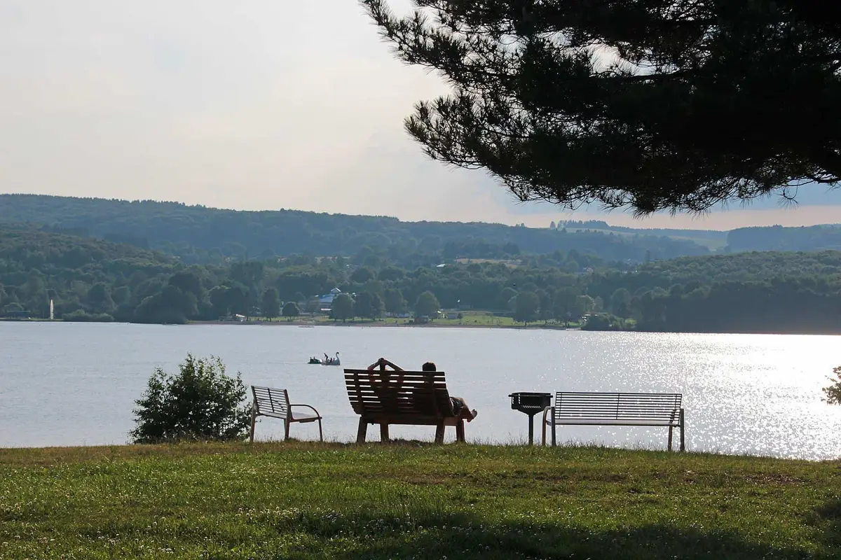 Der Bostalsee im Saarland