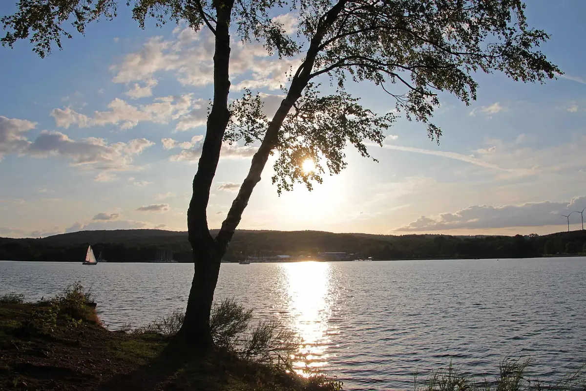 Der Bostalsee im Saarland