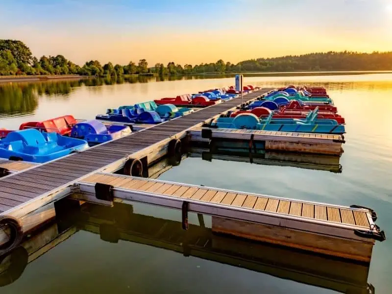 Der Stausee Losheim im Saarland