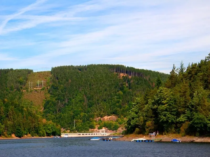 Der Hohenwarte-Stausee in Thüringen