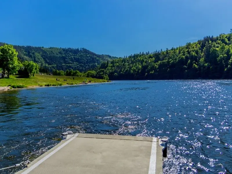 Der Hohenwarte-Stausee in Thüringen