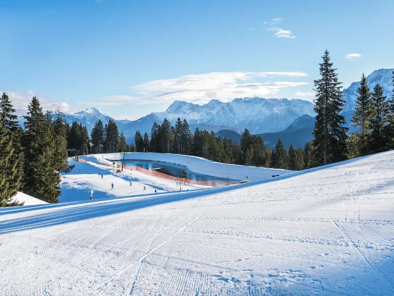 Das Skigebiet Garmisch-Partenkirchen