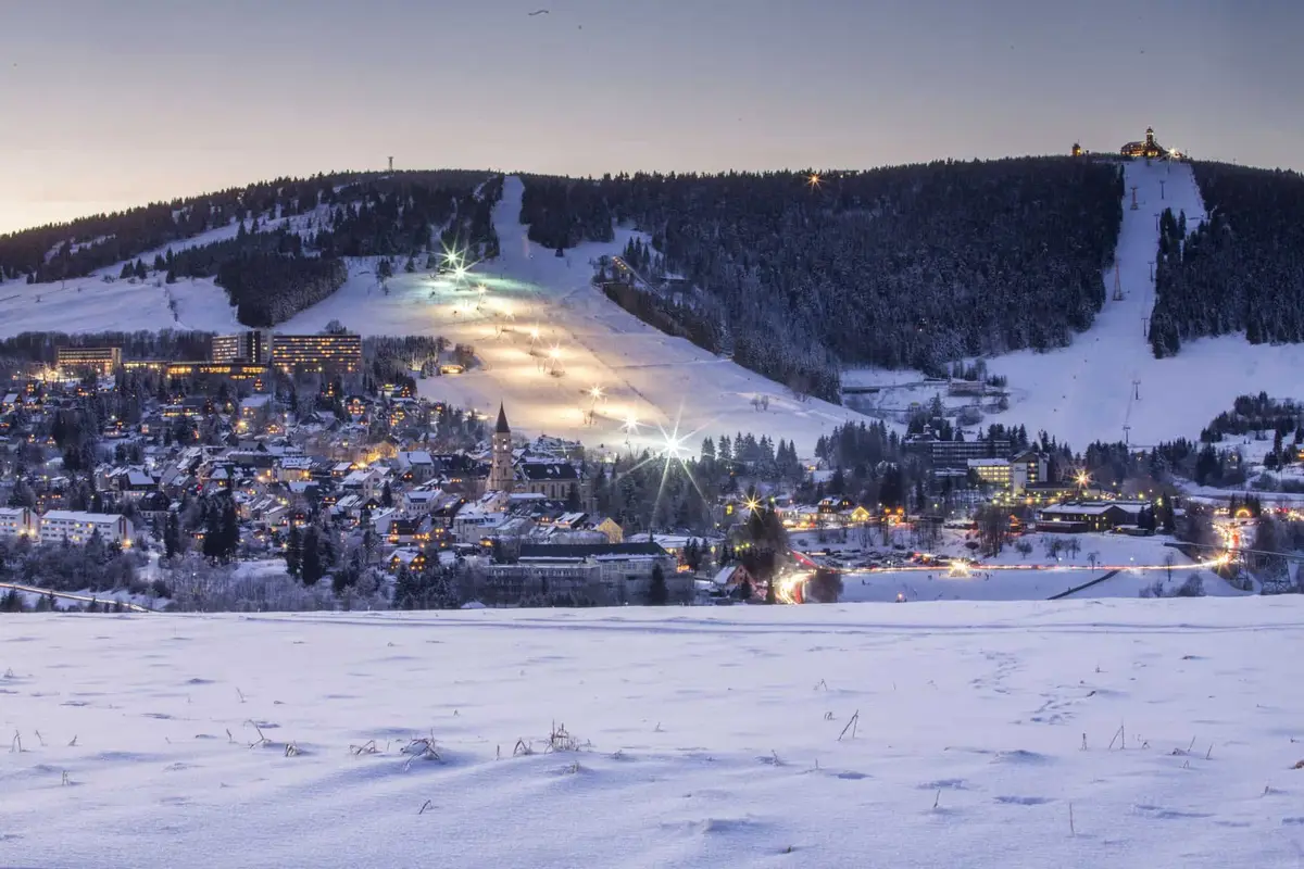 Das Skigebiet Fichtelberg