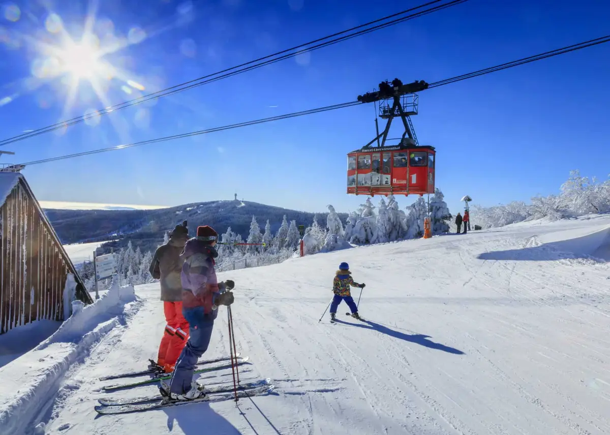 Das Skigebiet Fichtelberg