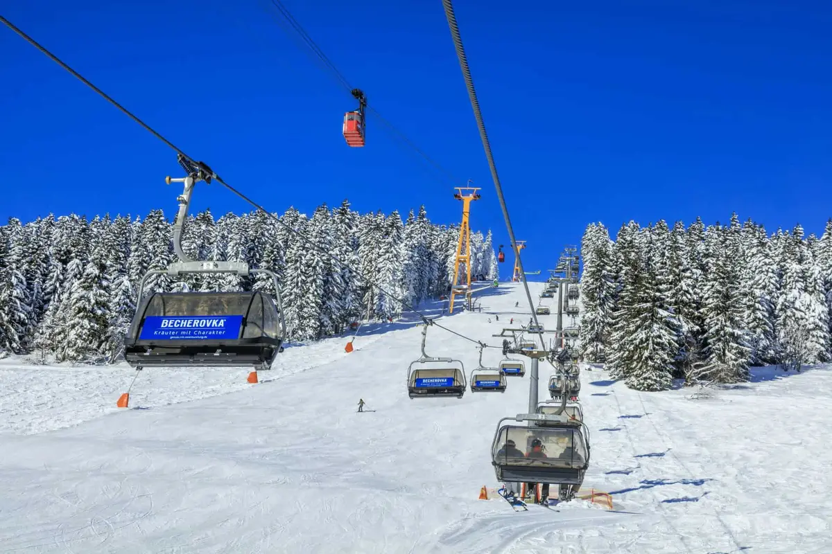 Das Skigebiet Fichtelberg
