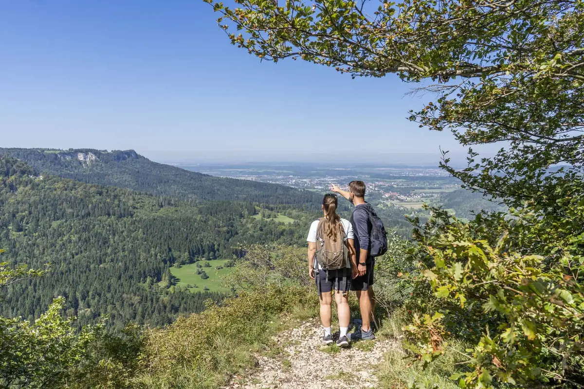 Der Wanderweg Traufgang Hossinger Leiter