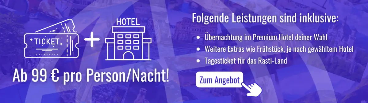 Travelcircus Angebot Ticket + Hotel für Rasti-Land