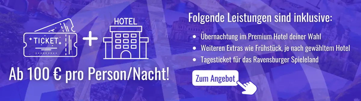Travelcircus Angebot Ticket + Hotel für Ravensburger Spieleland